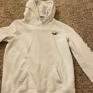 White rose hollister hoodie